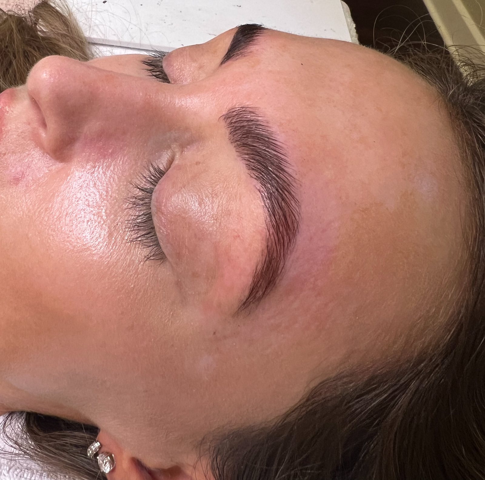 Brow shaping and lamination — client work — The Bronze Lily, St. Petersburg, FL