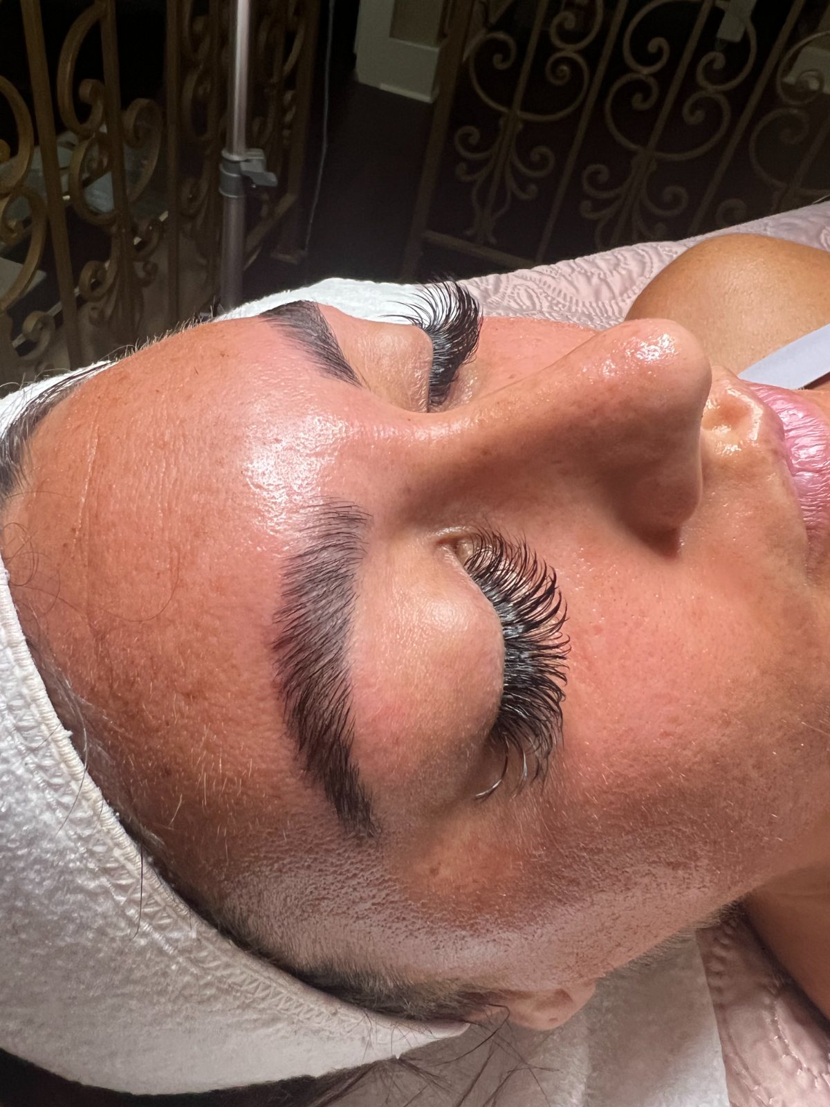 Brow shaping and lamination — client work — The Bronze Lily, St. Petersburg, FL