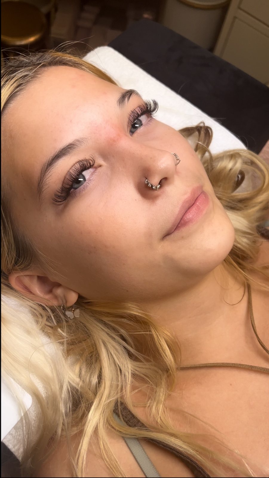 Lash extension set — client work — The Bronze Lily, St. Petersburg, FL