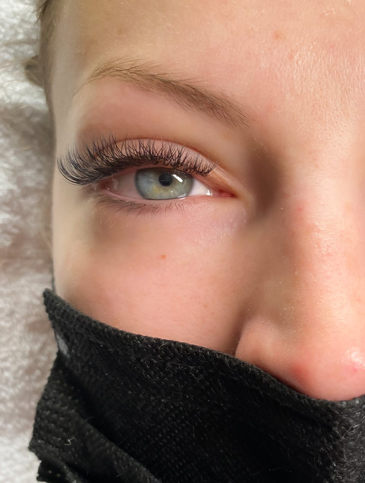 Lash extension set — client work — The Bronze Lily, St. Petersburg, FL