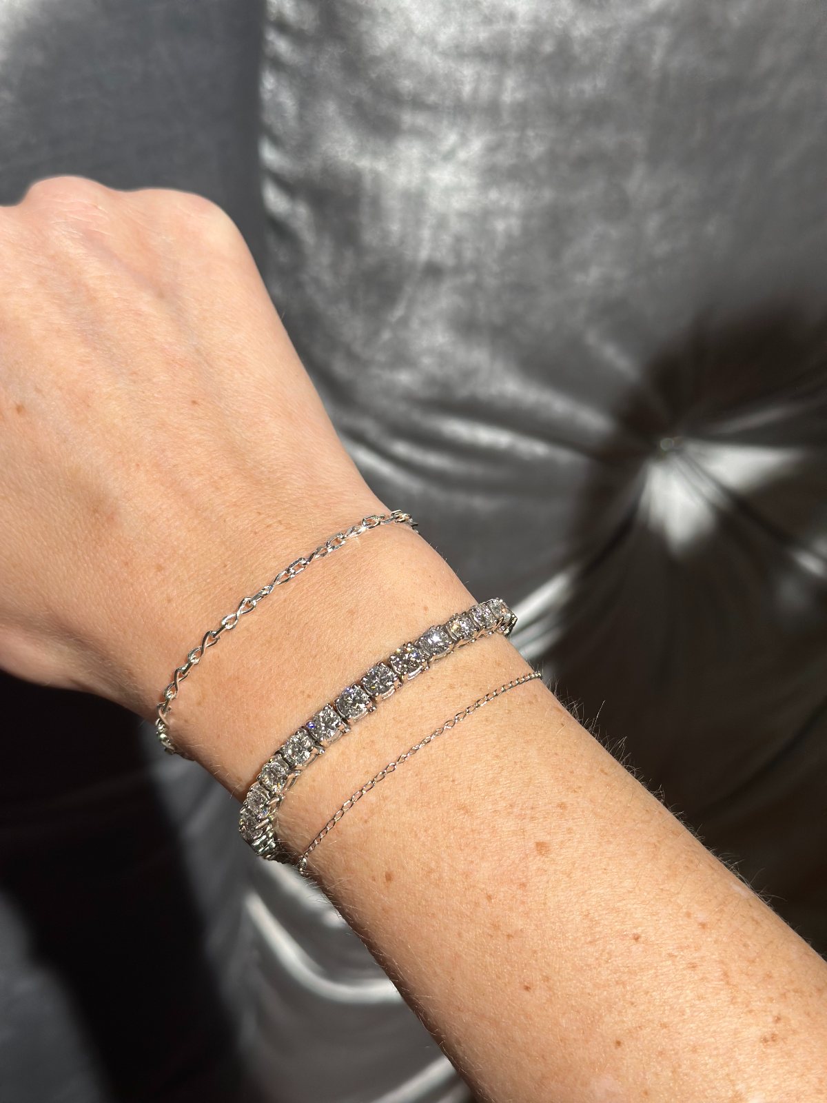 Welded permanent bracelet on the wrist — The Bronze Lily, St. Petersburg, FL