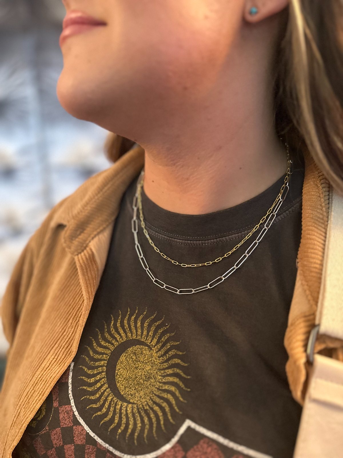 Welded permanent jewelry — custom chain — The Bronze Lily, St. Petersburg, FL