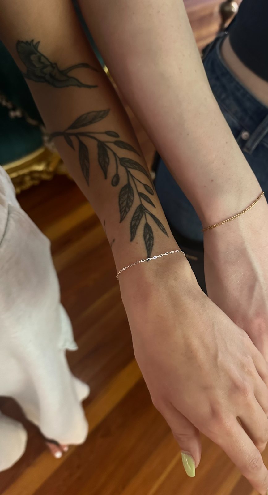 Welded permanent jewelry — custom chain — The Bronze Lily, St. Petersburg, FL
