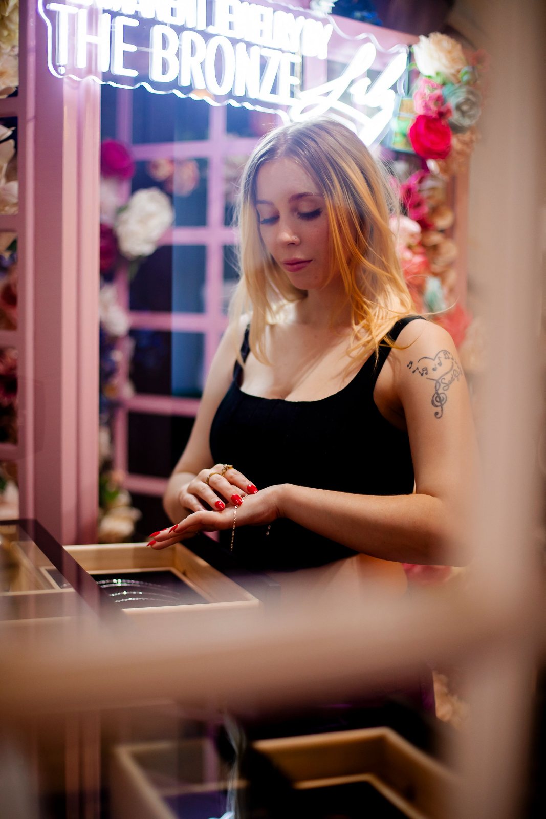Welded permanent jewelry — custom chain — The Bronze Lily, St. Petersburg, FL
