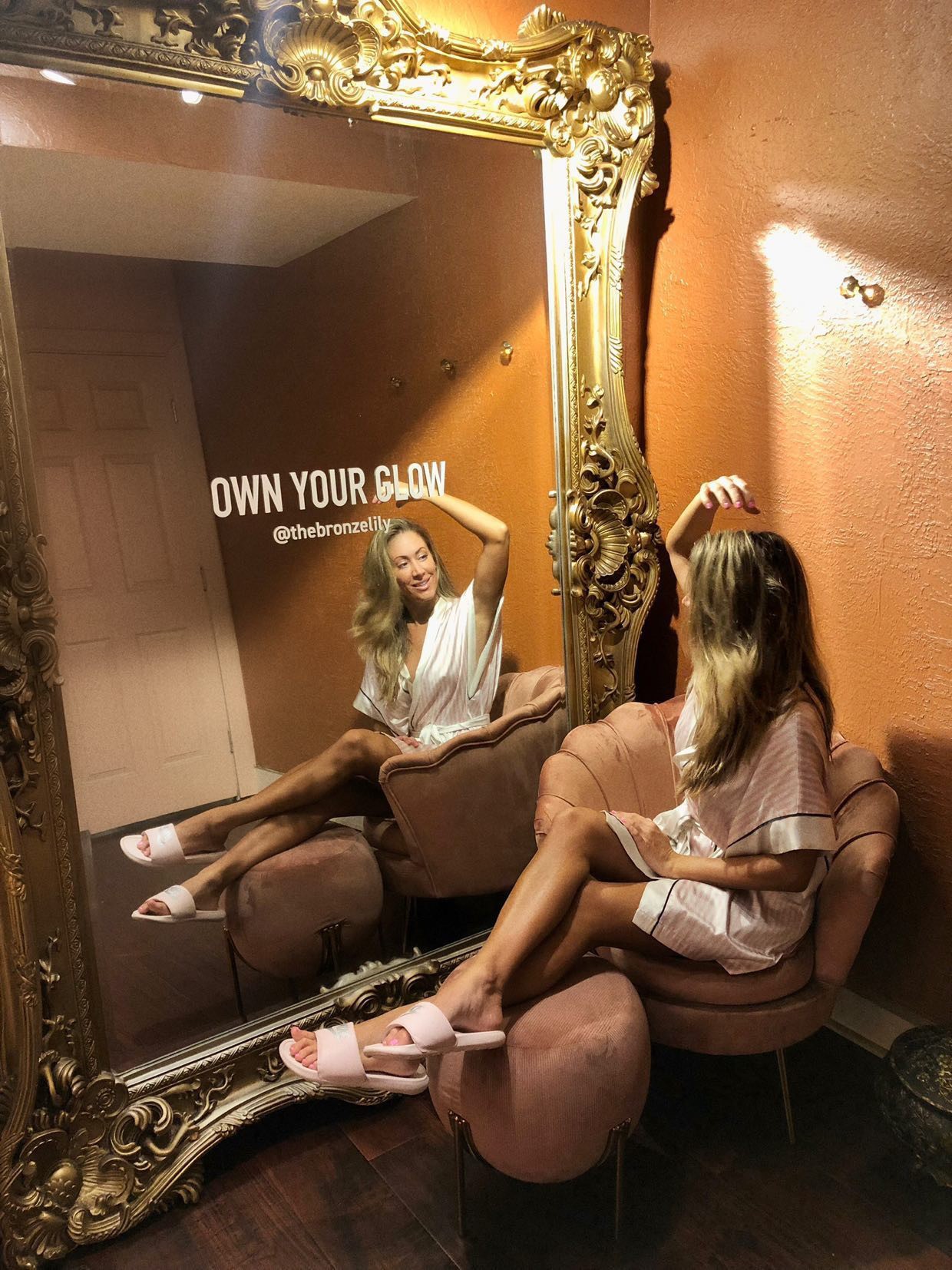 Spray suite, first tan — The Bronze Lily, St. Petersburg, FL