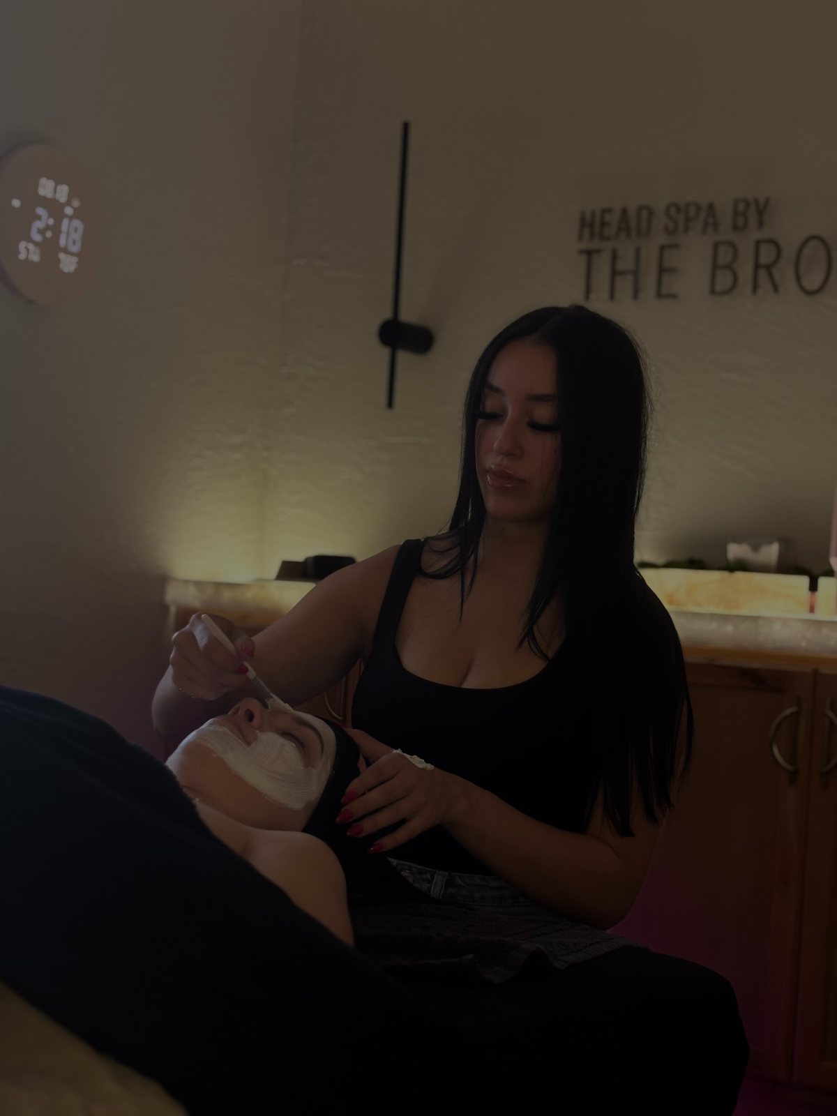 What we offer, facial in progress — The Bronze Lily, St. Petersburg, FL
